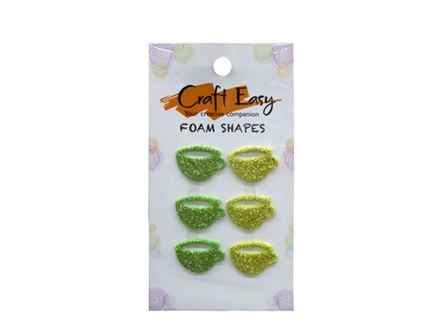Craft Easy Glittered Cup Foam Shapes