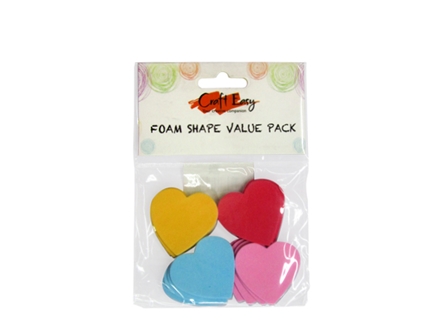 Craft Easy Hearts Foam Shape Stickers