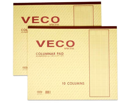 Veco Columnar Pad 17x14