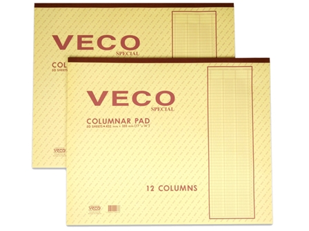 Veco Columnar Pad 17x14