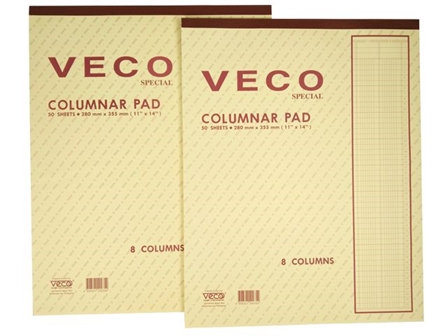 Veco Columnar Pad 8x14