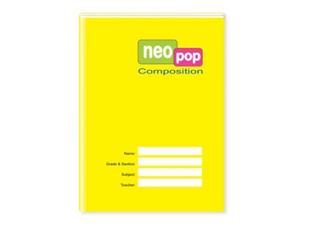 Veco NeoPop Composition Notebook w/Plastic Cover 80 Leaves