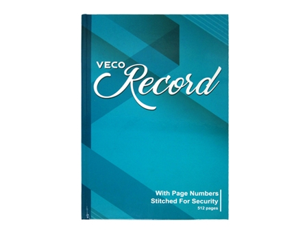 Veco Record Book 101 Stitched 208 Pages