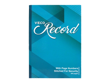Veco Record Book 101 Stitched 304 Pages