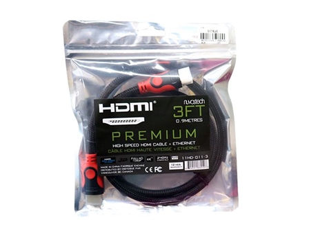 Nuvostech Premium HDMI Cable 11HD-011-3 3ft