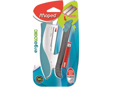 Maped Ergologic Half Strip Stapler + 400 Staples