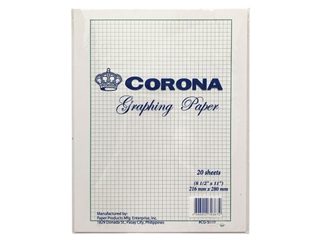 Corona Graphing Paper Letter 20s