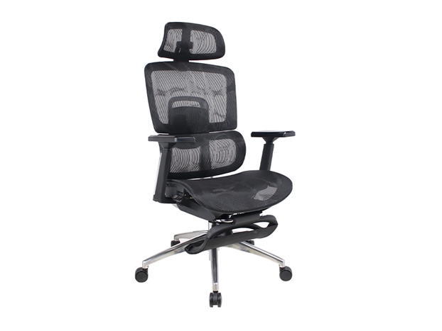 Executive Chair L97 Mesh with Footrest Black