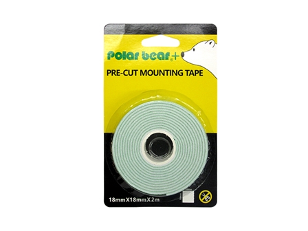 Polar Bear Pre-Cut Mounting Tape MT807 18mmx2m