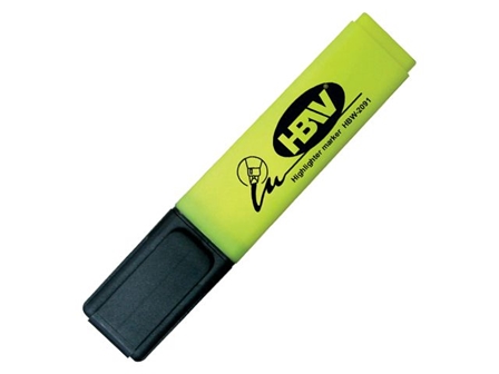 HBW Highlighter Marker 2091 Yellow