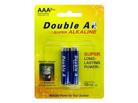 Double A Super Alkaline Battery AAA 2s