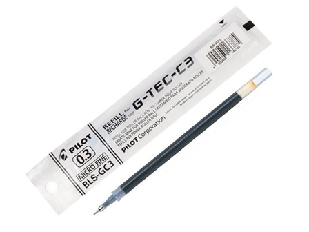 Pilot Rollerball Pen G-TEC-C3 Refill 0.3mm Blue
