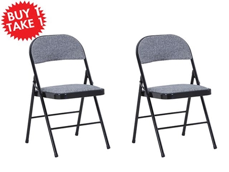 Multi-Purpose Chair C-126 Fabric Gray Buy One Take One 
