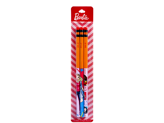 Mongol Pencil #2 in Barbie Character Wrap 3s