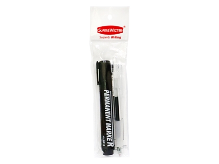 Superb Permanent Marker and Gel Pen GP-215 Value Pack 2s