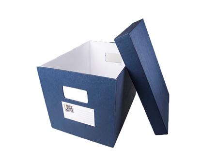 Office Warehouse Storage Box with Lid Legal Blue 