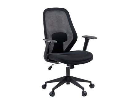 Managerial Chair 8388M-BK Mid Back Mesh Office Chair Black