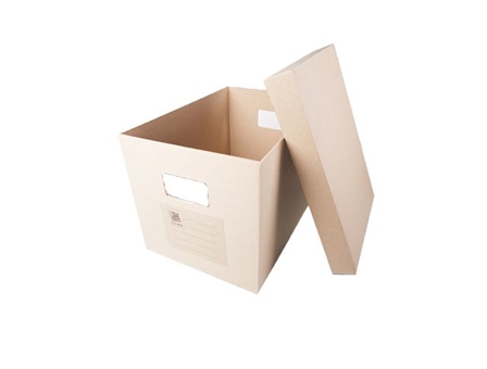 Office Warehouse Storage Box with Lid Kraft 16x11x11 