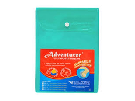 Adventurer Plastic Envelope UEV2 B5 Assorted Vertical