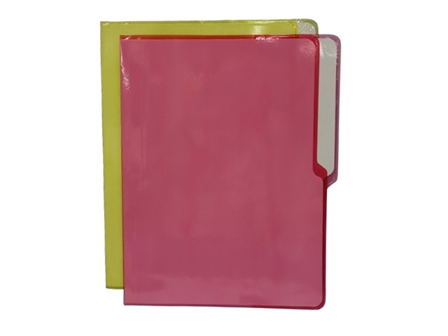 Folder with Color Plastic Fasteners Assorted Colors Letter