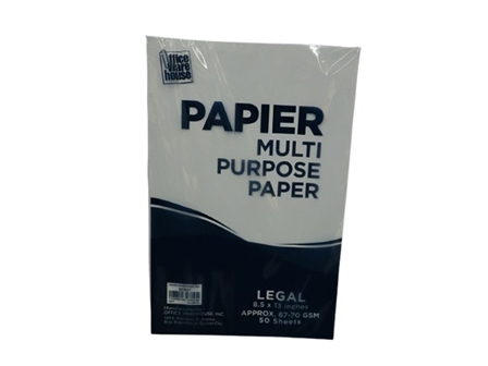 Papier Multi-Purpose Typewriting Paper White Legal 50s