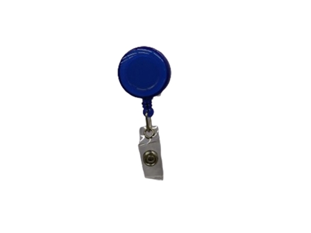 ID Clip Pull Out Transparent Blue