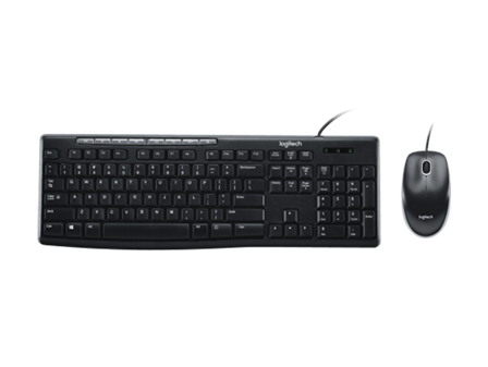Logitech MK200 Media Corded Keyboard and Mouse Combo
