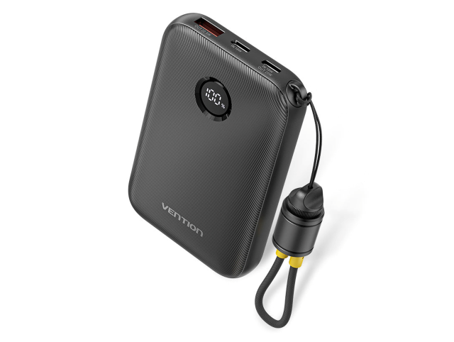 Vention 10000mAh Power Bank 22.5W Black
