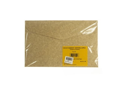 Click Document Envelope 006 Kraft 7x11