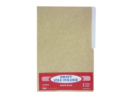 Click Folder Kraft White 5s Legal 