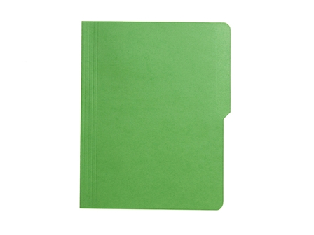 Click Folder Pre-Punched Letter Green