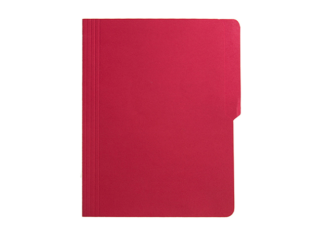 Click Folder Pre-Punched Letter Red