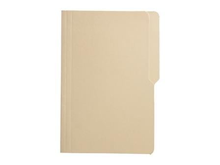 NonBrand Folder Pre-Punched 14PTS Legal Light Yellow 