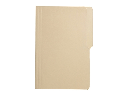 NonBrand Folder Pre-Punched 14PTS Legal Light Yellow 